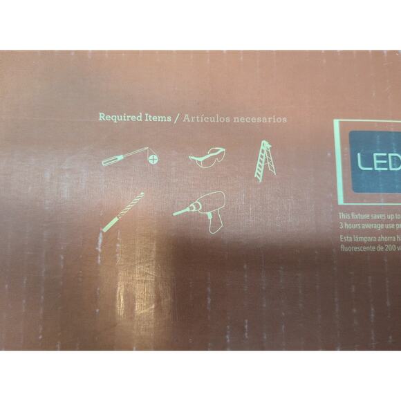 Allen + Roth Daphne 24” Black LED Flush Mount Light Ceiling Fixture [E3] - Picture 11 of 13